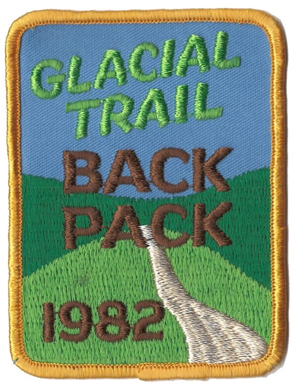Badger Trails Glacial Trail Hike Patch 1982