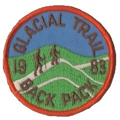 Badger Trails Glacial Trail Hike Patch 1983