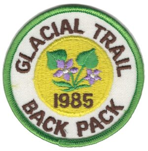 Badger Trails Glacial Trail Hike Patch 1985