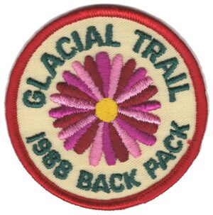 Badger Trails Glacial Trail Hike Patch 1988