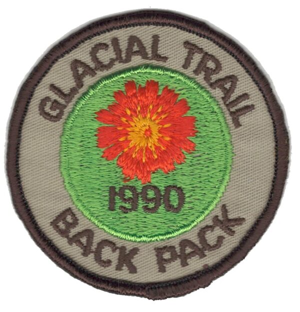Badger Trails Glacial Trail Hike Patch 1990
