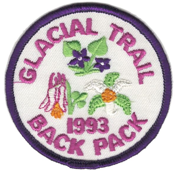 Badger Trails Glacial Trail Hike Patch 1993