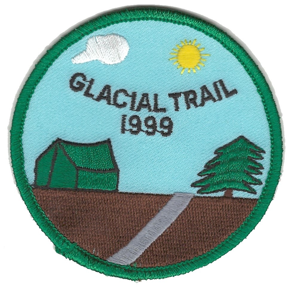 Badger Trails Glacial Trail Hike Patch 1999