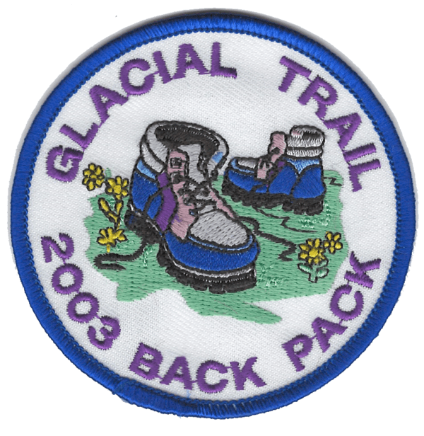 Badger Trails Glacial Trail Hike Patch 2003