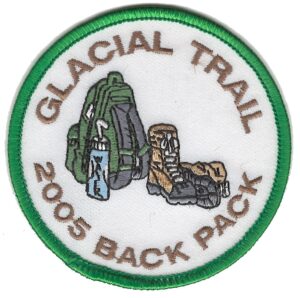 Badger Trails Glacial Trail Hike Patch 2005