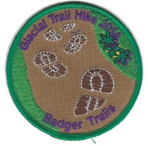 Badger Trails Glacial Trail Hike Patch 2014