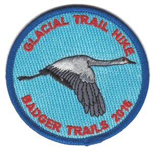 Badger Trails Glacial Trail Hike Patch 2016