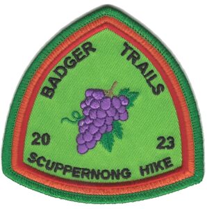 Badger Trails 2023 Scuppernong Hike Patch