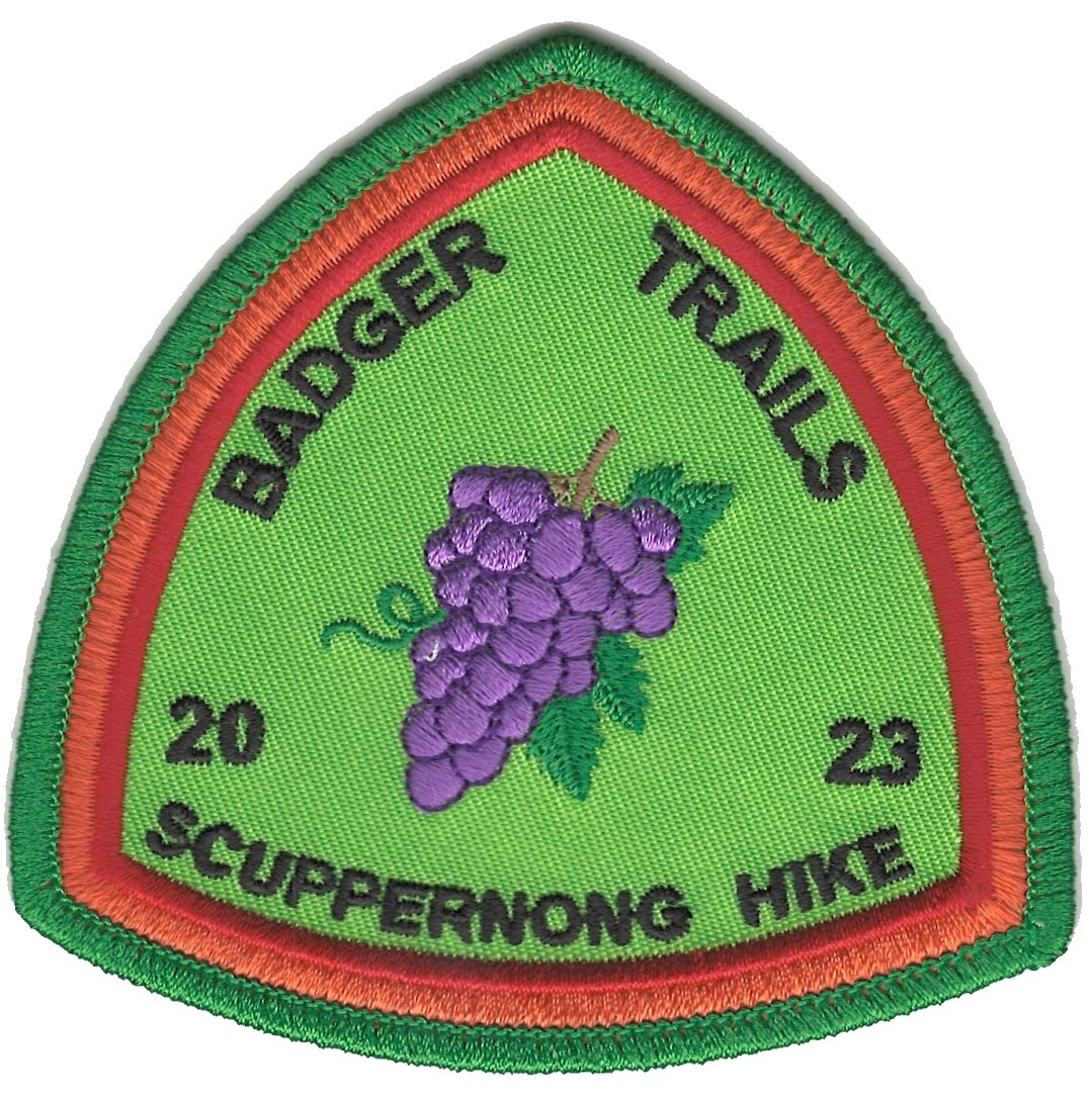 Badger Trails 2023 Scuppernong Hike Patch