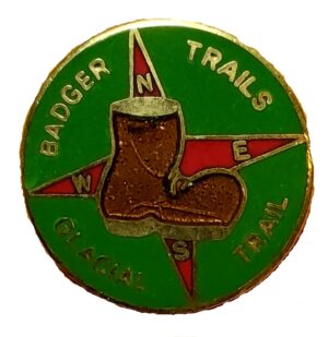Badger Trails Glacial Trail Hike Hat Pin